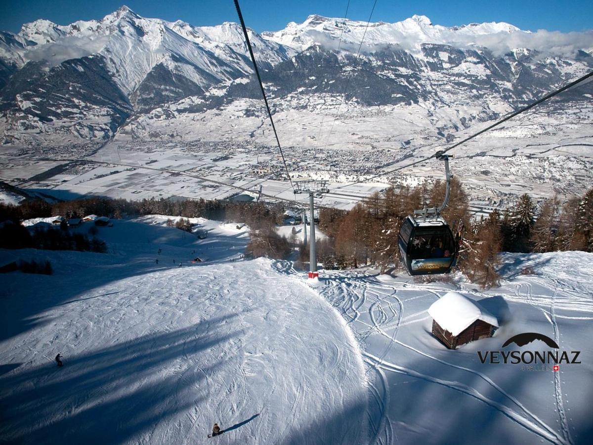 Cosy Studio For 4 Near Ski Lift, Melezes K22 Veysonnaz Kültér fotó